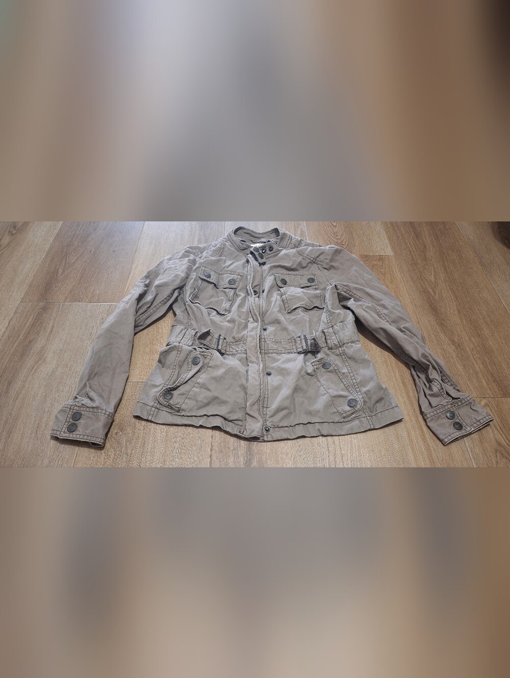 Womens Gorpcore Indie Boho Safari Chic Loft Jacket Size 6